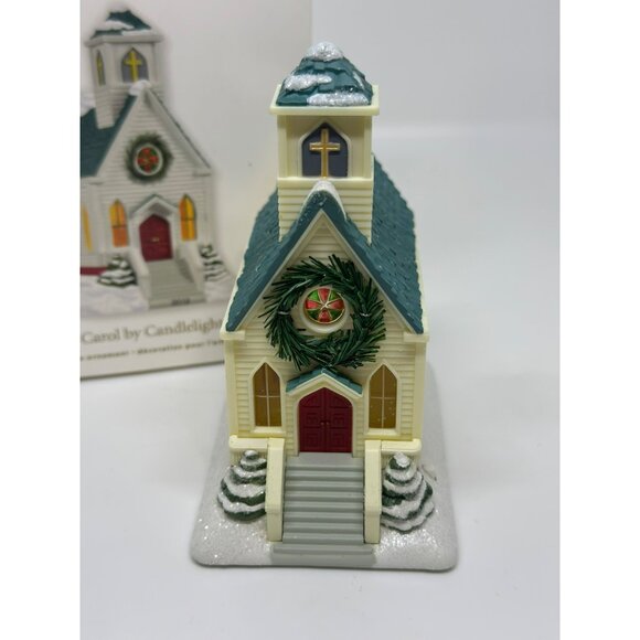 Hallmark Keepsake Christmas Church Ornament Carol 4.25" Candle Light 2012 MAGIC - Picture 3 of 6